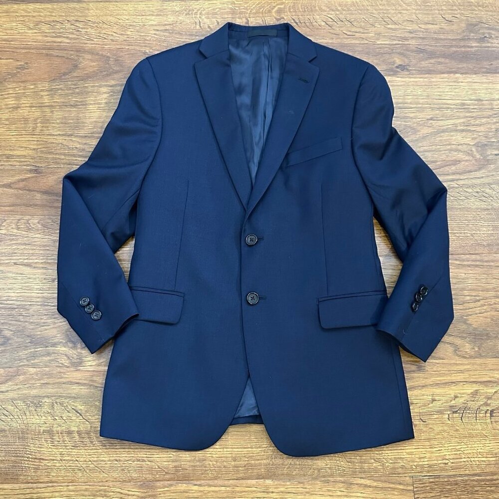 Lauren Ralph Lauren navy wool two button blazer sports coat